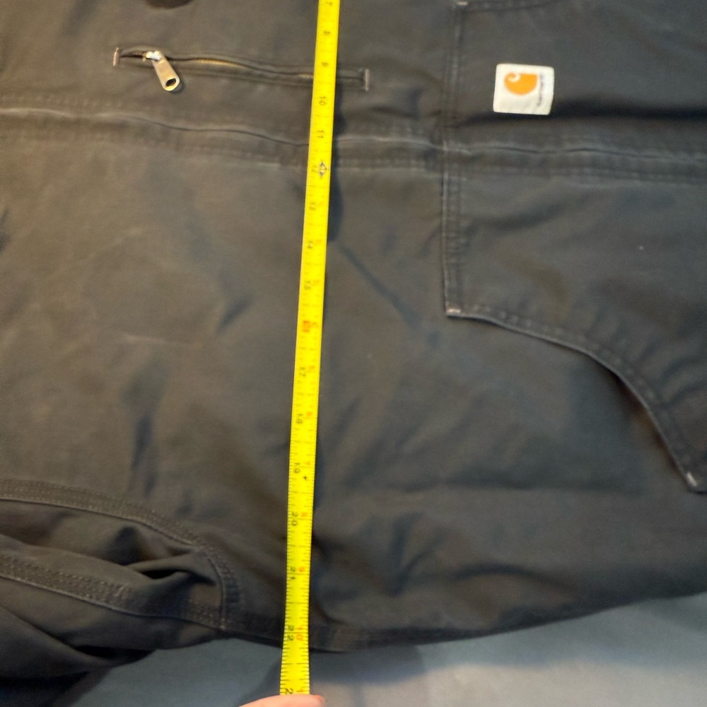 Vintage Carhartt Jacket Men’s  Large Black Bomber Rugged Hunting Fishing - Picture 10 of 16
